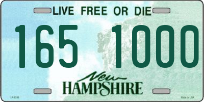 NH license plate 1651000