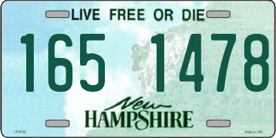 NH license plate 1651478