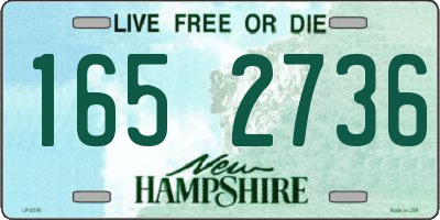 NH license plate 1652736