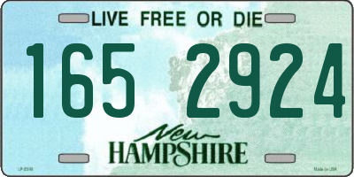 NH license plate 1652924