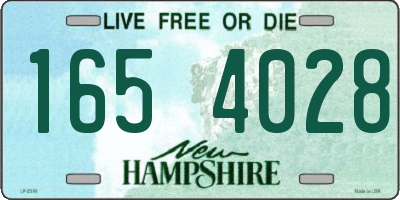 NH license plate 1654028