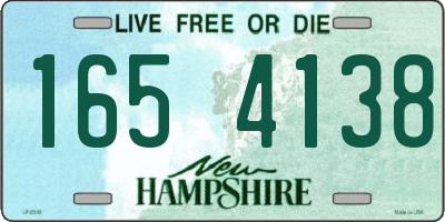 NH license plate 1654138
