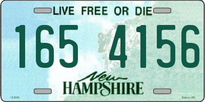 NH license plate 1654156