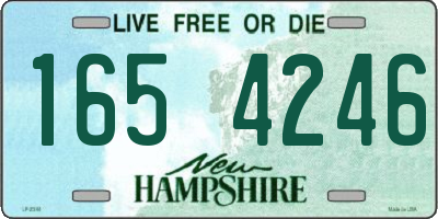 NH license plate 1654246