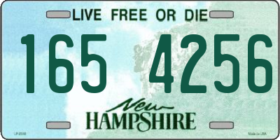 NH license plate 1654256