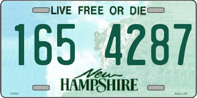 NH license plate 1654287