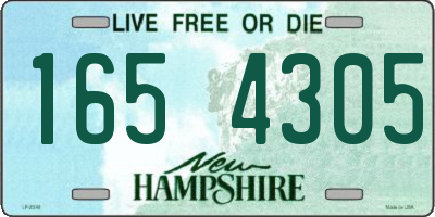 NH license plate 1654305
