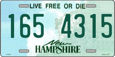 NH license plate 1654315