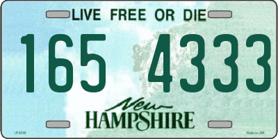 NH license plate 1654333