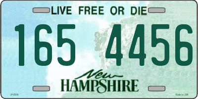 NH license plate 1654456