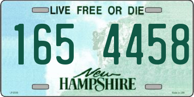 NH license plate 1654458