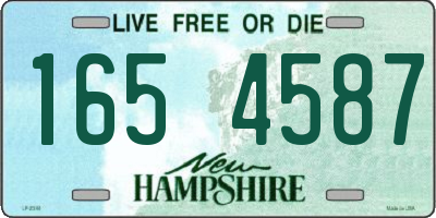 NH license plate 1654587