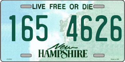 NH license plate 1654626