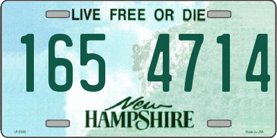NH license plate 1654714