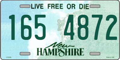 NH license plate 1654872