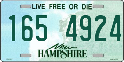 NH license plate 1654924