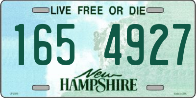 NH license plate 1654927
