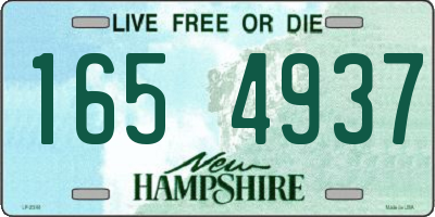 NH license plate 1654937