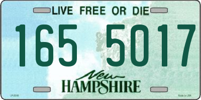 NH license plate 1655017