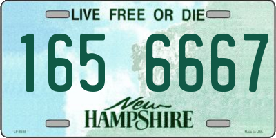 NH license plate 1656667