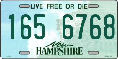 NH license plate 1656768