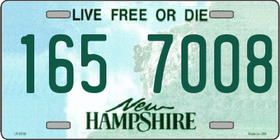 NH license plate 1657008