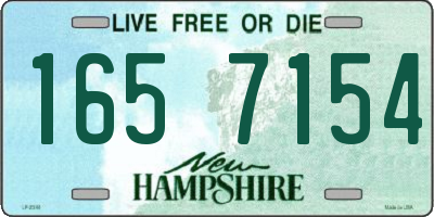 NH license plate 1657154