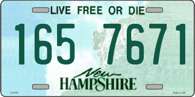 NH license plate 1657671