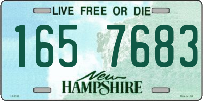 NH license plate 1657683