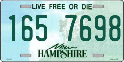 NH license plate 1657698