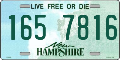 NH license plate 1657816