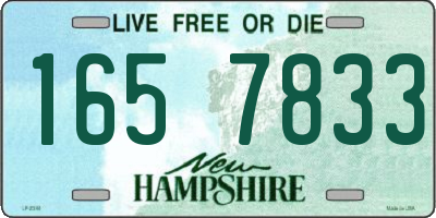 NH license plate 1657833