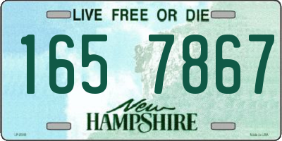 NH license plate 1657867