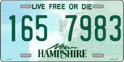 NH license plate 1657983