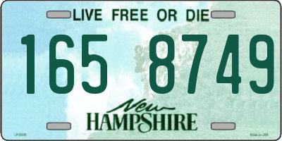 NH license plate 1658749