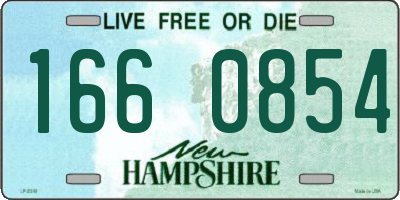 NH license plate 1660854