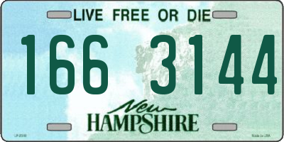 NH license plate 1663144