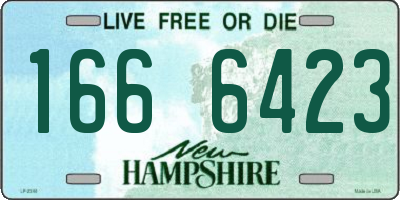 NH license plate 1666423