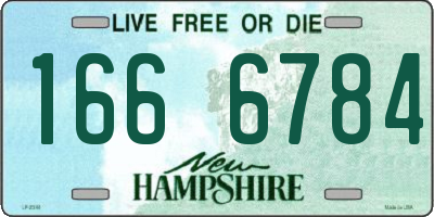 NH license plate 1666784