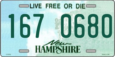 NH license plate 1670680