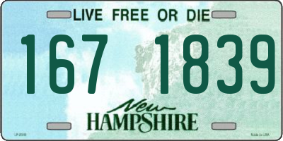 NH license plate 1671839