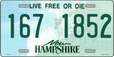NH license plate 1671852