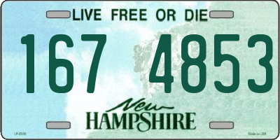 NH license plate 1674853