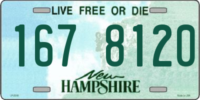 NH license plate 1678120