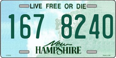 NH license plate 1678240