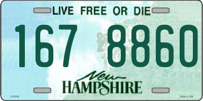 NH license plate 1678860
