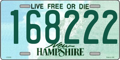 NH license plate 168222