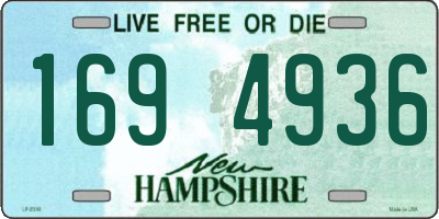 NH license plate 1694936