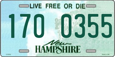 NH license plate 1700355