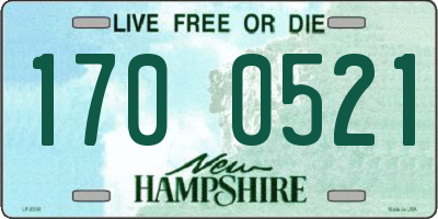 NH license plate 1700521
